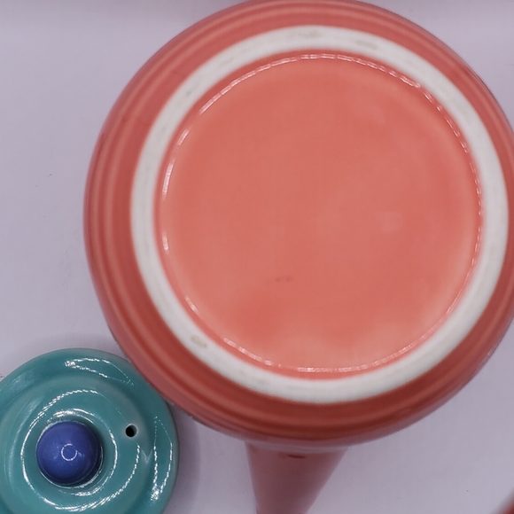 Lindt-Stymeist Colorways creamer small teapot w lid salmon purple teal - Picture 4 of 5